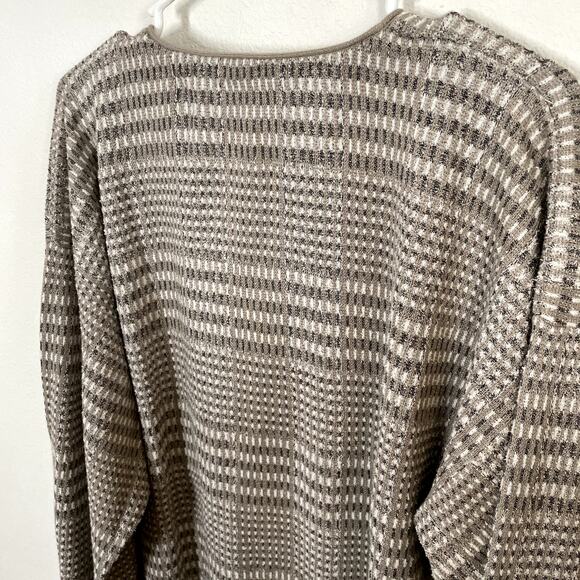 VTG Tricots St. Raphael Cardigan Sweater Made In USA Cosby Biggie Stripe Mens XL - Picture 5 of 6